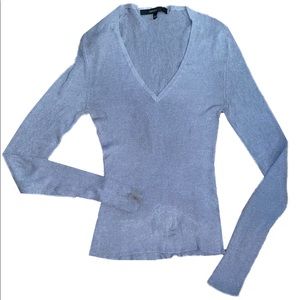 Gucci V Neck Silk Sweater Blouse sz XS